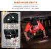 imageLightweight Bump Cap with LED Brim Lighting Baseball Hat Style Ergodyne Skullerz 8965 BlackBlack