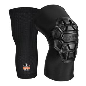 imageErgodyne ProFlex 550 Padded Knee Sleeves 3Layer Foam Cap Knee PadsXLarge 