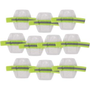 imageErgodyne Squids 3386 Vinyl Arm Band IDBadge HolderHivis Lime 10pack