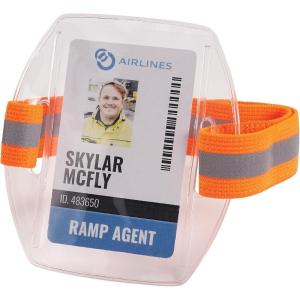 imageErgodyne Squids 3386 Vinyl Arm Band IDBadge HolderHivis Orange