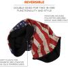 imageErgodyne NFerno 6491 Reversible Neck Gaiter Multiple Ways to Wear Headband or Face Mask Fleece LinedAmerican Flag