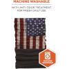 imageErgodyne NFerno 6492 Thermal Fleece Neck Gaiter Multiple Ways to Wear MoistureWickingAmerican Flag