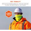 imageErgodyne NFerno 6961 Reflective Neck Warmer Fleece Neck Gaiter Winter Face Covering BlackLime