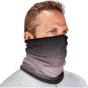 imageErgodyne NFerno 6491 Reversible Neck Gaiter Multiple Ways to Wear Headband or Face Mask Fleece LinedLight Gray Fade