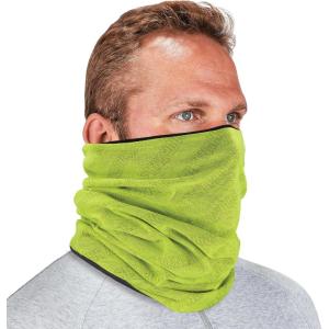 imageErgodyne NFerno 6491 Reversible Neck Gaiter Multiple Ways to Wear Headband or Face Mask Fleece LinedLime