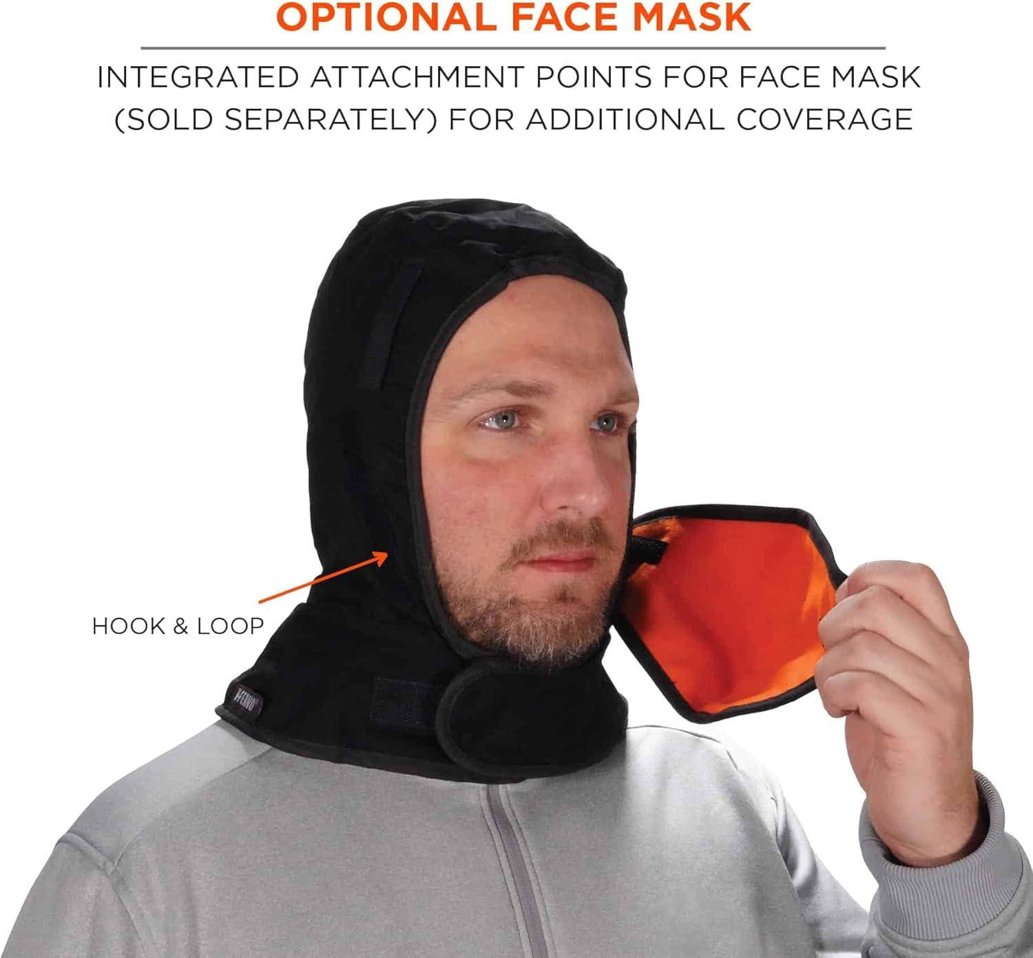 imageErgodyne Mens 2layer Winter Shoulder  Cotton Head Liner Black