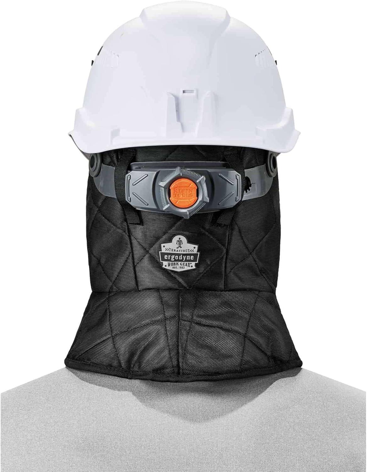 imageWinter Hard Hat Liner Insulated Sherpa Fleece Lined Shoulder Length Ergodyne NFerno 6952BlackOne Size