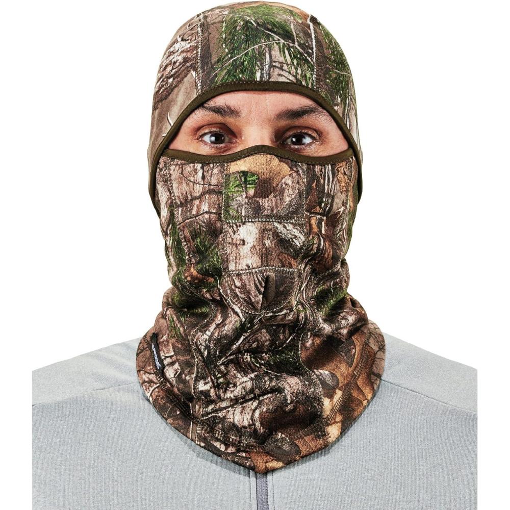 imageErgodyne NFerno 6823 Balaclava Ski Mask WindResistant Face Mask Hinged Design to Wear as Neck GaiterCamouflage