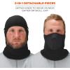 imageErgodyne Mens Face Mask  2pc Fleece Neoprene Balaclava Black