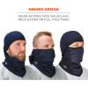 imageErgodyne NFerno 6823 Balaclava Ski Mask WindResistant Face Mask Hinged Design to Wear as Neck GaiterNavy