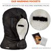 imageWinter Hard Hat Liner Insulated Sherpa Fleece Lined Shoulder Length Ergodyne NFerno 6952BlackOne Size