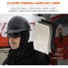 imageWinter Hard Hat Liner Insulated Sherpa Fleece Lined Shoulder Length Ergodyne NFerno 6952BlackOne Size Pack of 4