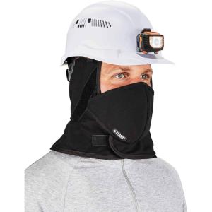 imageErgodyne  16871 Winter Hard Hat Liner with Cotton Mouthpiece NFerno 6871 black kit