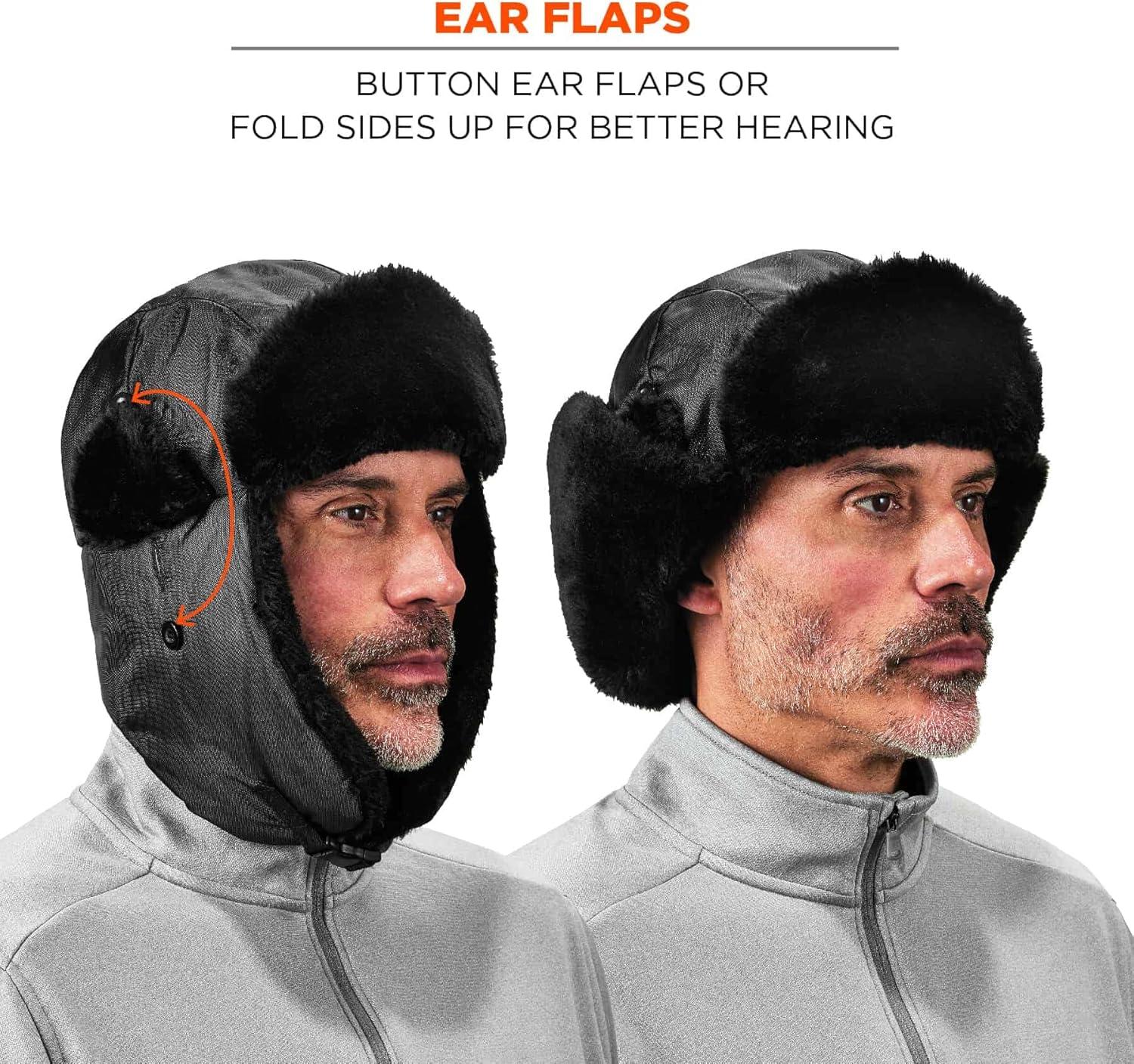 imageErgodyne NFerno 6802 Thermal Winter Trapper HatBlack