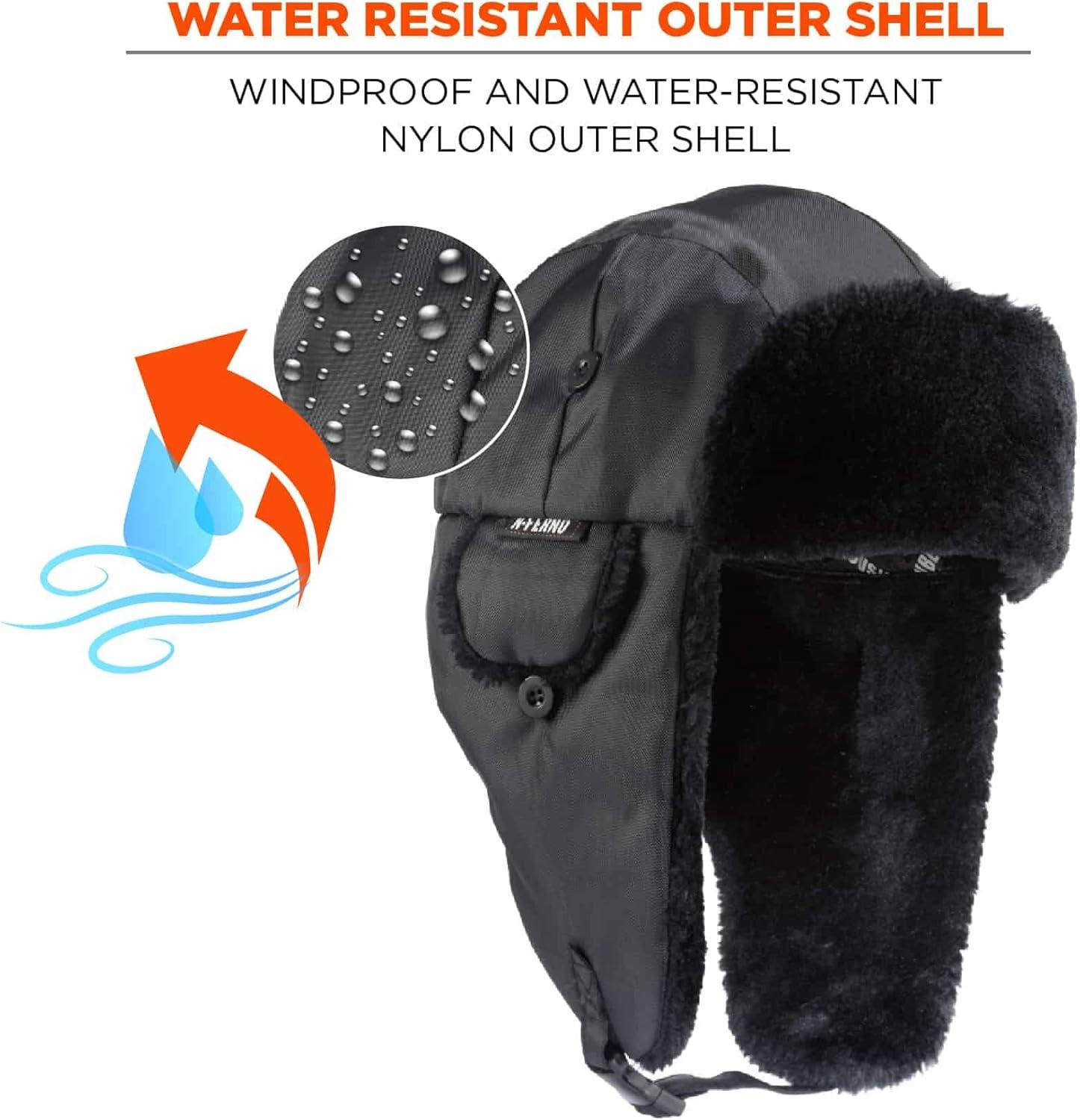 imageErgodyne NFerno 6802 Thermal Winter Trapper HatBlack