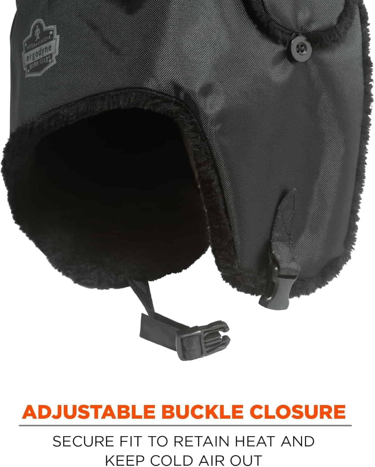 imageErgodyne NFerno 6802 Thermal Winter Trapper HatBlack