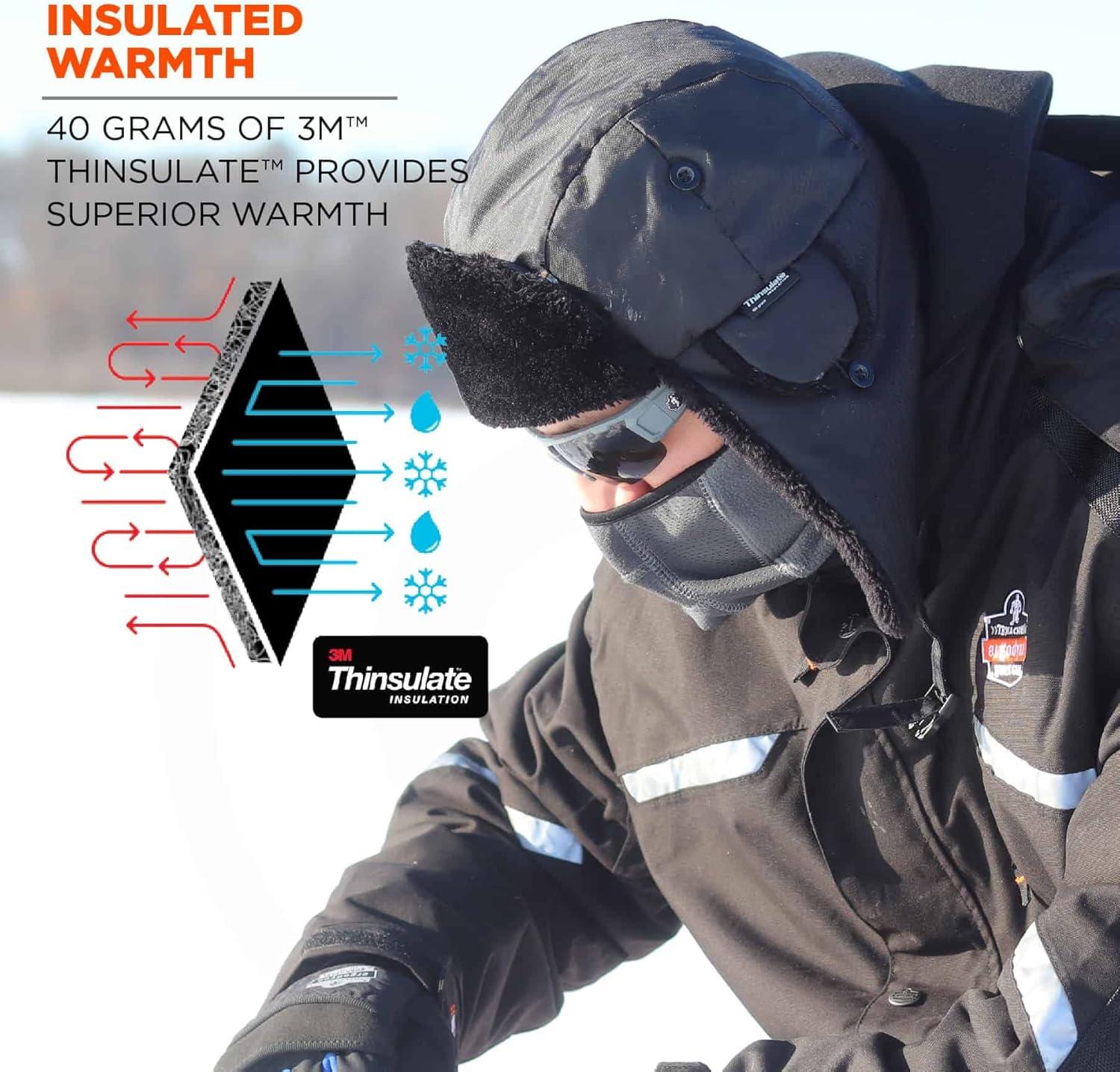 imageErgodyne NFerno 6802 Thermal Winter Trapper HatBlack