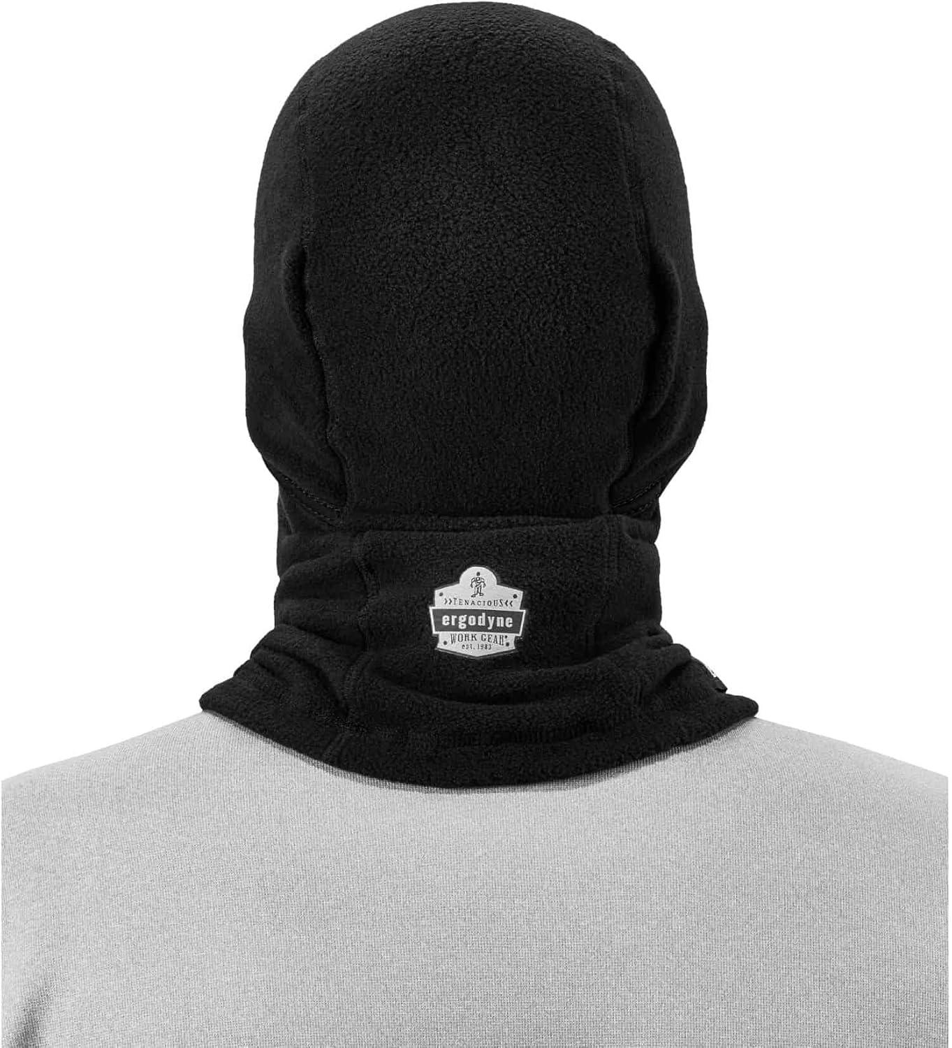 imageErgodyne NFerno 6823 Balaclava Ski Mask WindResistant Face Mask Hinged Design Each Black One Size