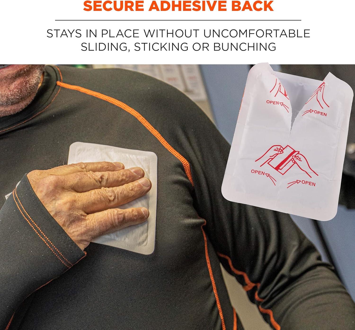 imageErgodyne NFerno 6997 Adhesive Body Warmer Air Activated Heat Pad Up to 12 Hours of WarmingAdhesive Body Warmers