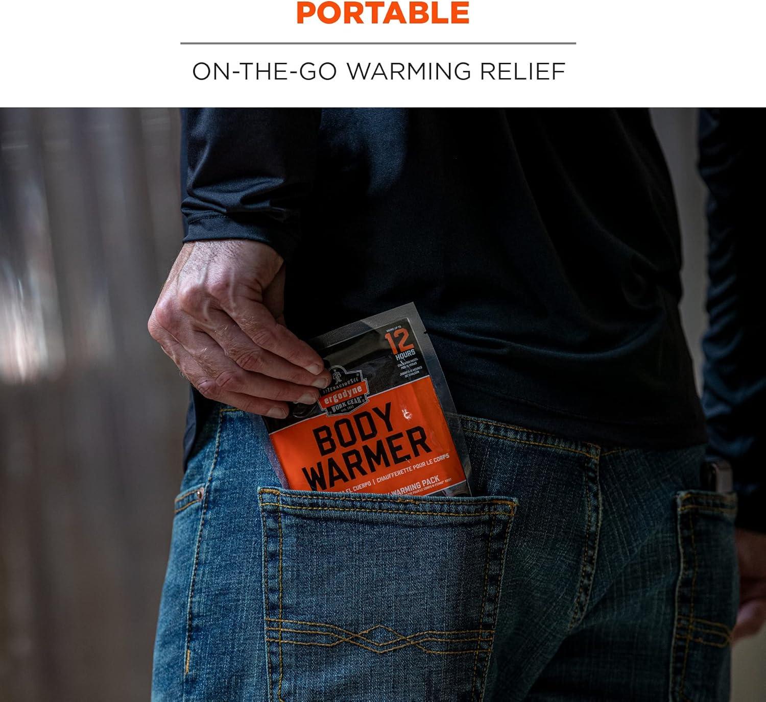 imageErgodyne NFerno 6997 Adhesive Body Warmer Air Activated Heat Pad Up to 12 Hours of WarmingAdhesive Body Warmers