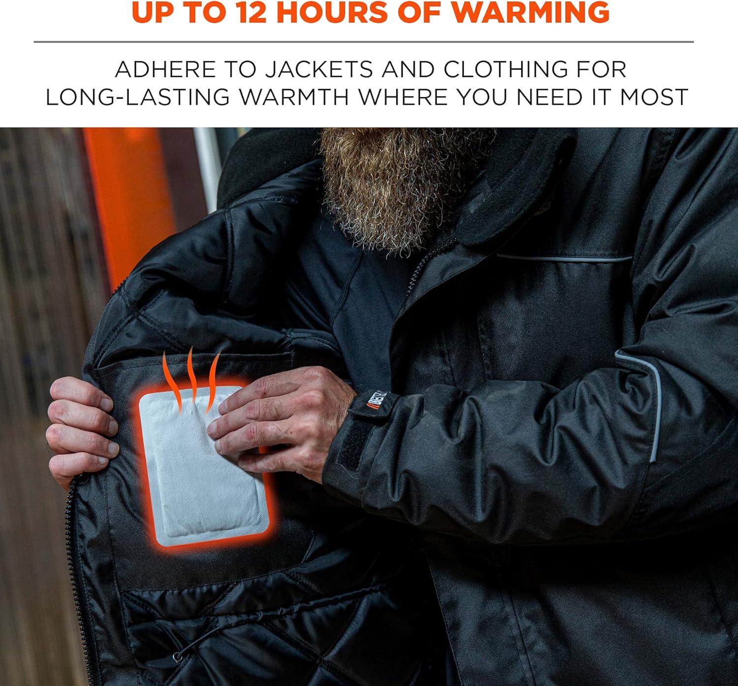 imageErgodyne NFerno 6997 Adhesive Body Warmer Air Activated Heat Pad Up to 12 Hours of WarmingAdhesive Body Warmers