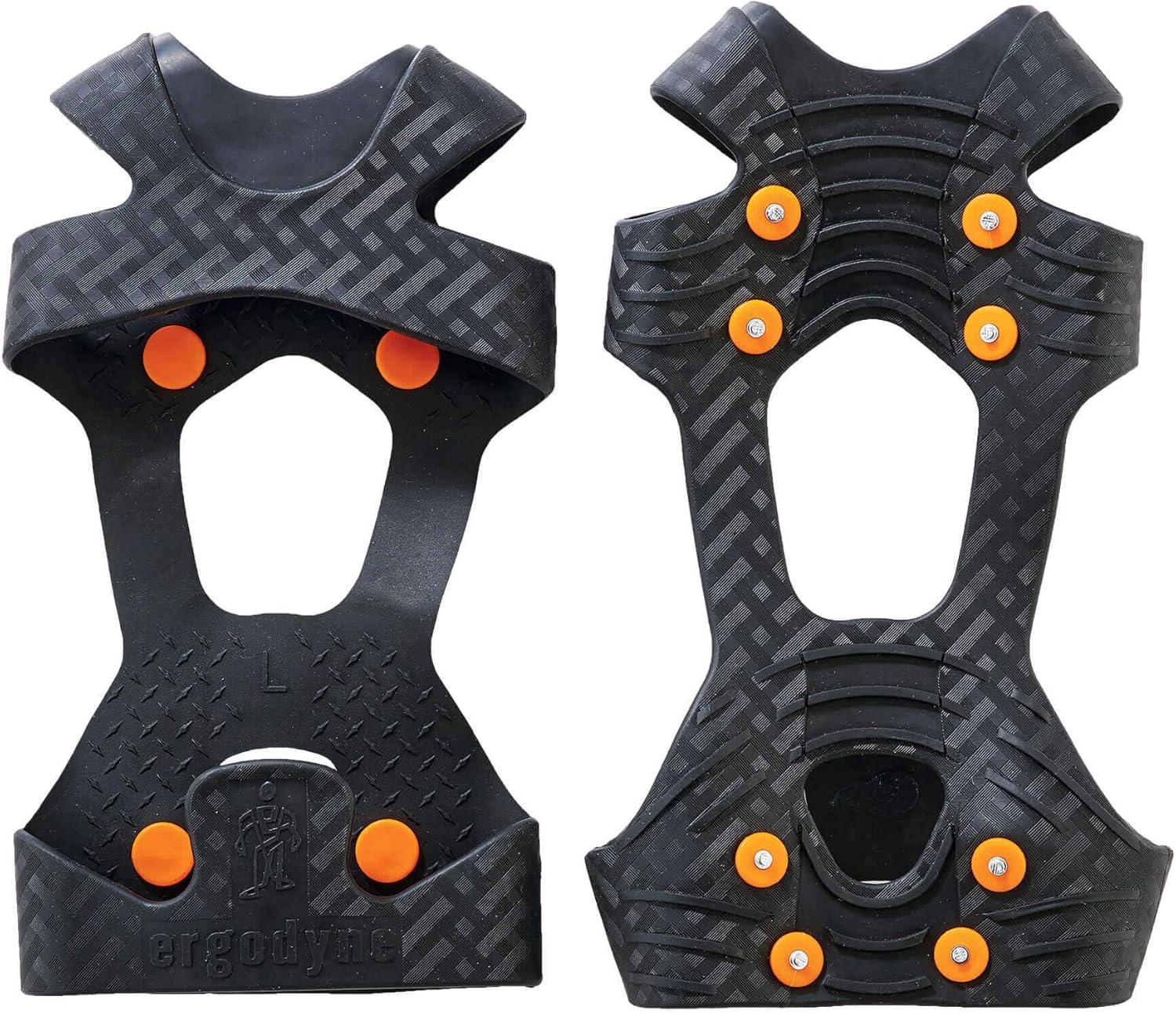 imageErgodyne TREX 6300 SlipOn Traction Cleats for Snow and Ice with 8 Carbon Steel Spike GripsMedium
