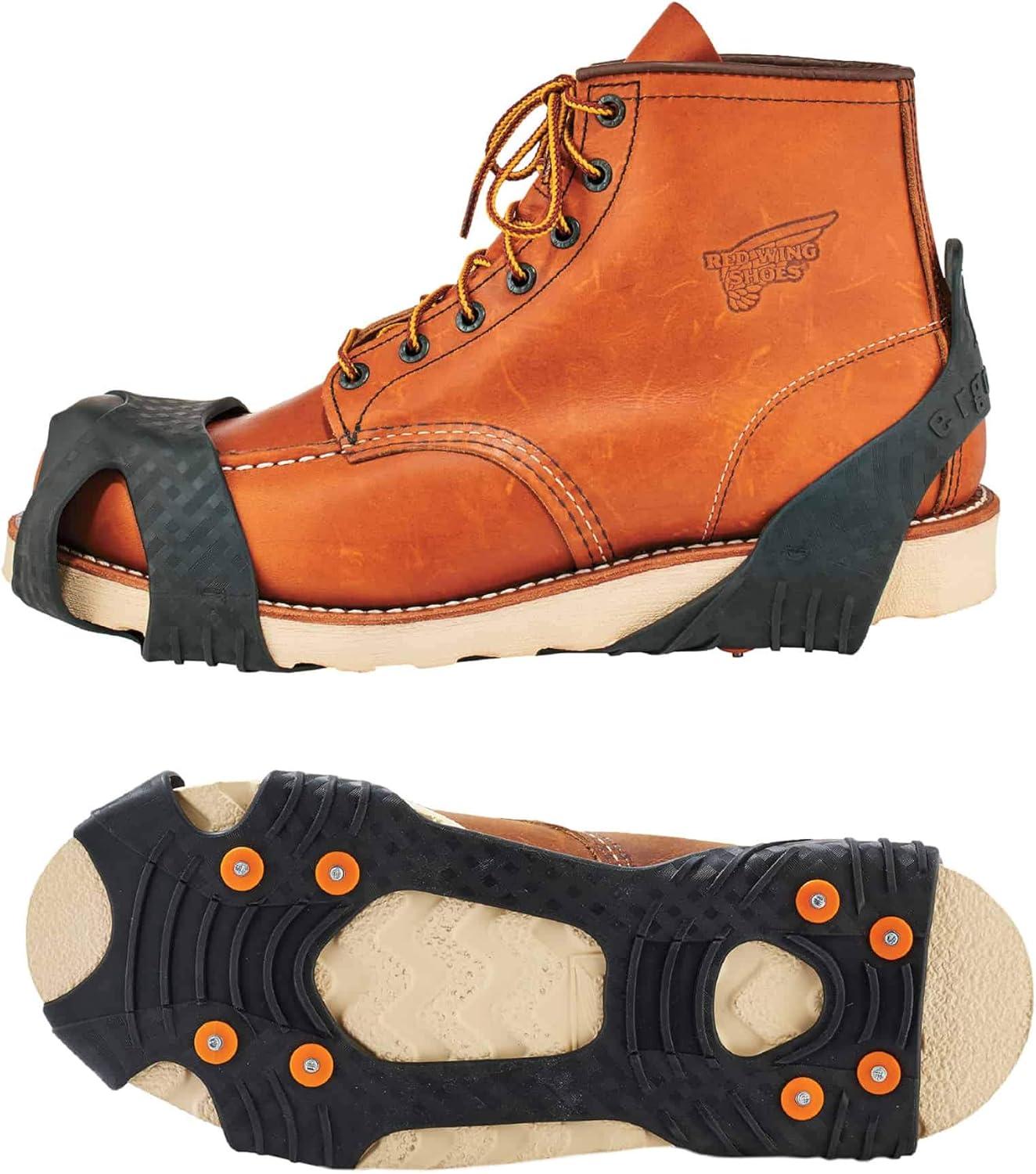 imageErgodyne TREX 6300 SlipOn Traction Cleats for Snow and Ice with 8 Carbon Steel Spike GripsXXLarge