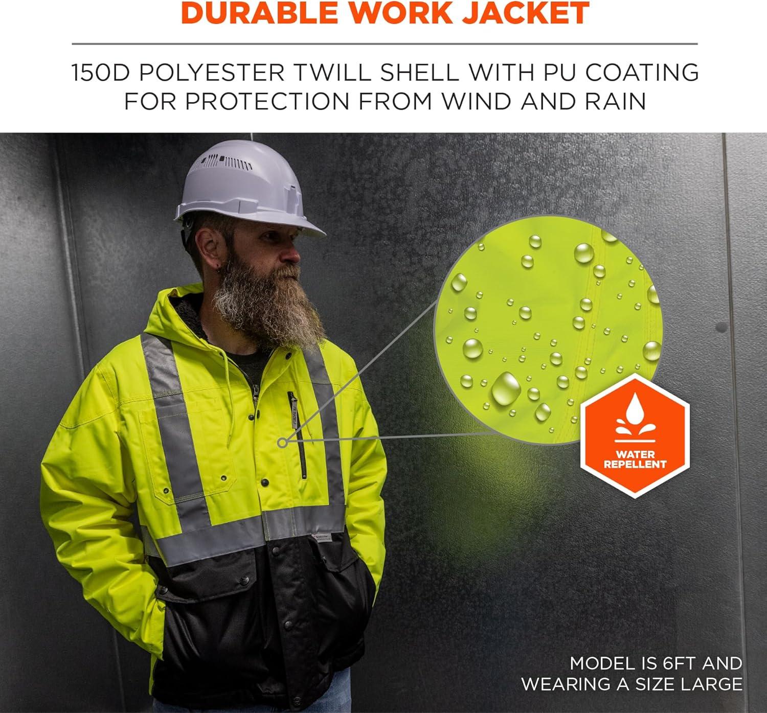 imageErgodyne Workwear Jacket Type R Class 2Lime