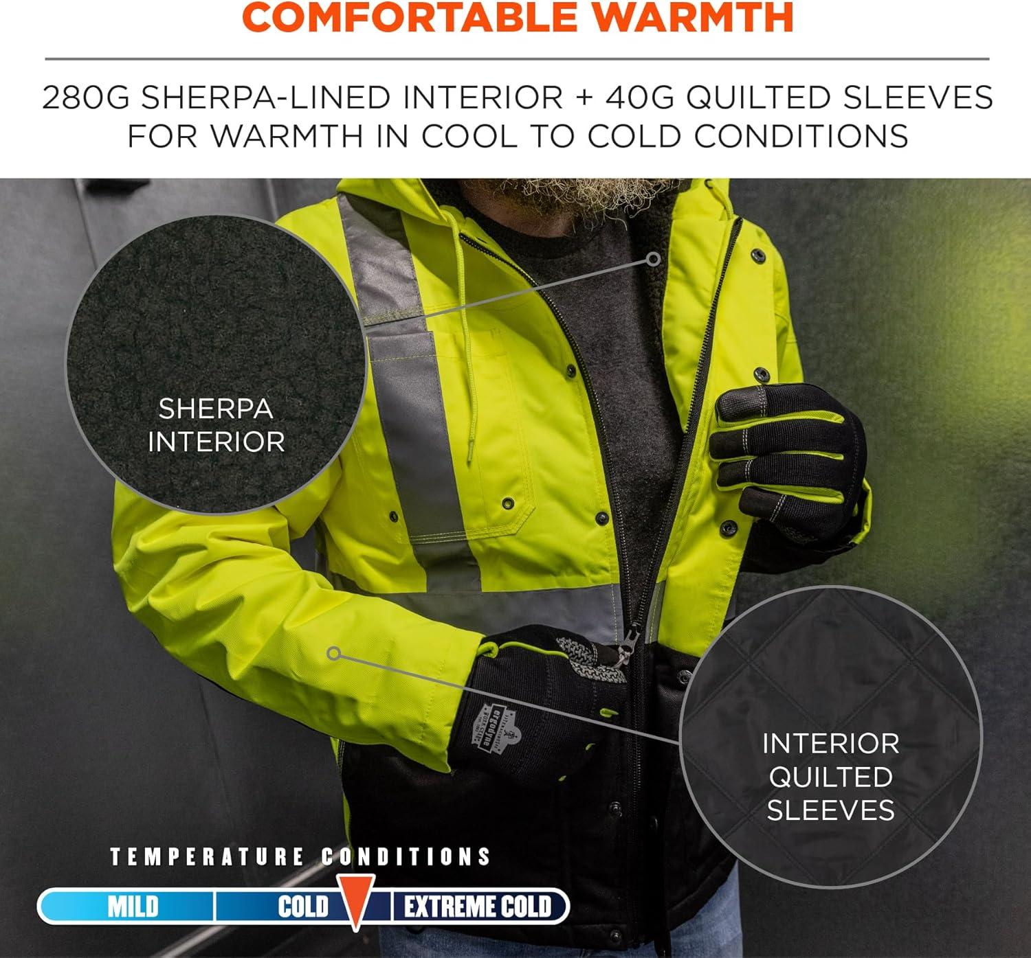 imageErgodyne Workwear Jacket Type R Class 2Lime