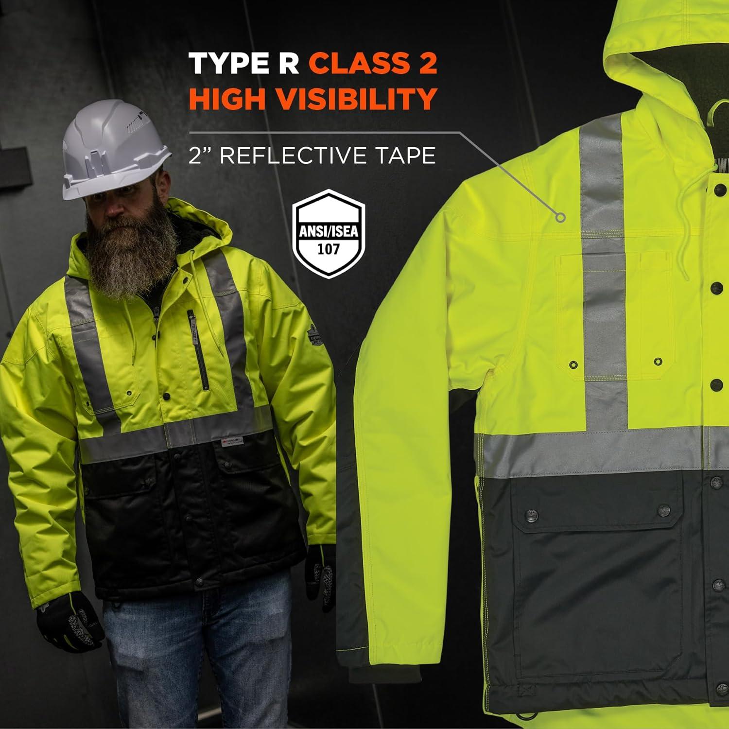imageErgodyne Workwear Jacket Type R Class 2Lime
