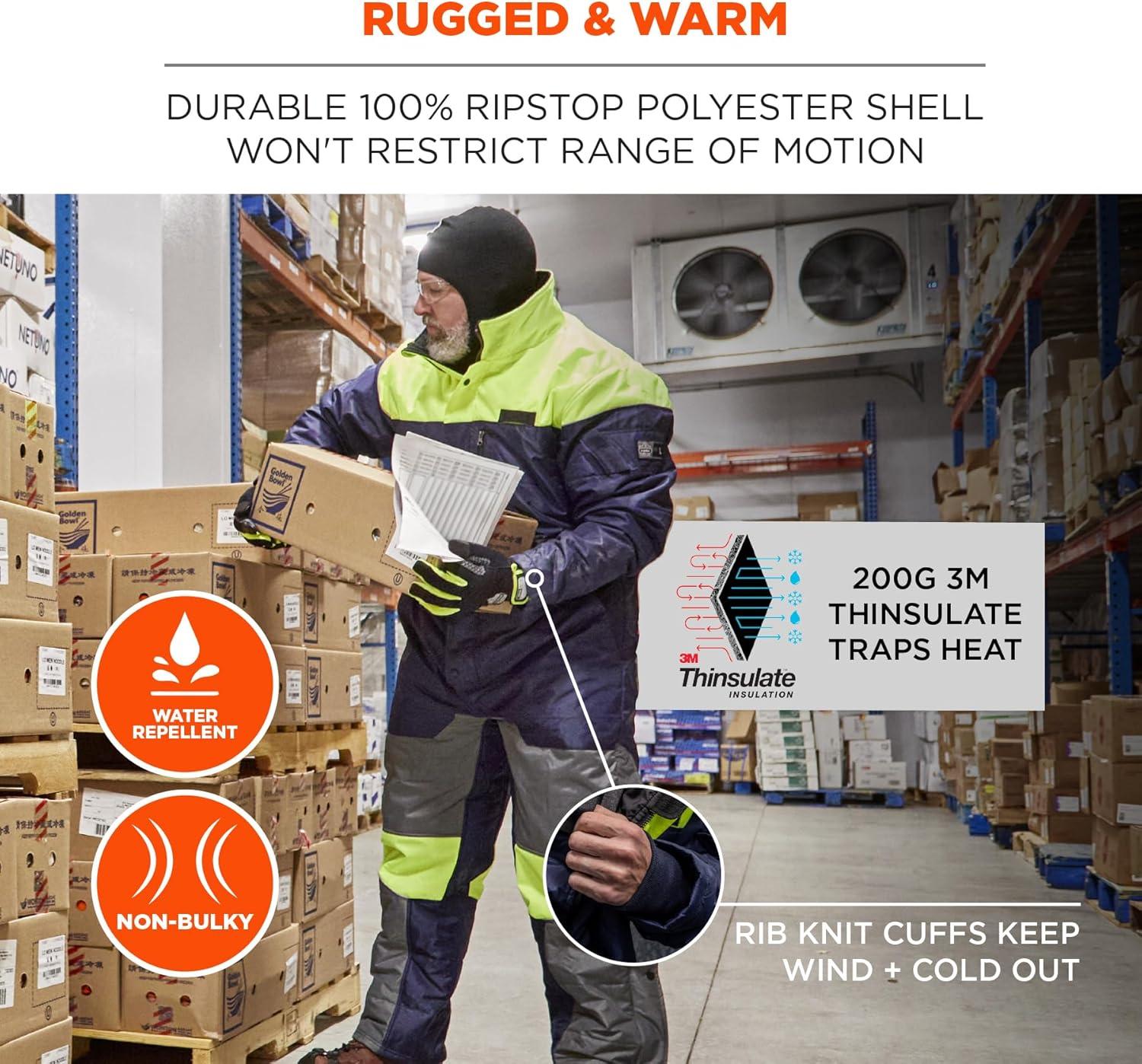 imageErgodyne unisexadult Insulated Freezer CoverallsNavy