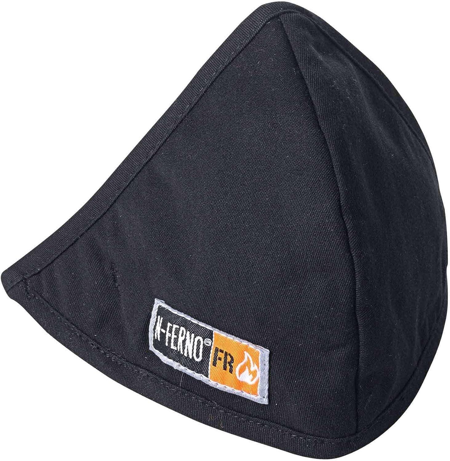 imageFR Winter Hard Hat Liner with Mouthpiece Fire Resistant Ergodyne NFerno 6876Black2Layer FR Mouthpiece  Cotton