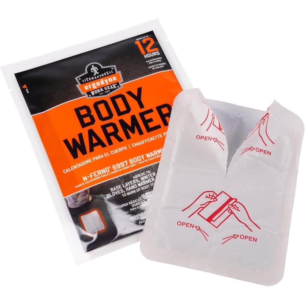 imageErgodyne NFerno 6997 Adhesive Body Warmer Air Activated Heat Pad Up to 12 Hours of WarmingAdhesive Body Warmers