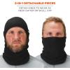 imageBalaclava Detachable Top and Bottom Straps To Attach To Hard Hat Winter Face Mask Ergodyne NFerno 6826Black