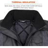 imageErgodyne GloWear 8377EV Reflective Winter Bomber Jacket Enhanced Visibility for Night or Low Light Conditions Thermal Insulation Water Resistant  Black  XXLarge3XLarge