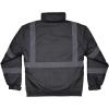 imageErgodyne GloWear 8377EV Reflective Winter Bomber Jacket Enhanced Visibility for Night or Low Light Conditions Thermal Insulation Water Resistant  Black  XXLargeXLarge
