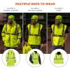 imageErgodyne GloWear 8385 ANSI High Visibility 4in1 Reflective Safety JacketLime
