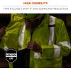 imageErgodyne GloWear 8385 ANSI High Visibility 4in1 Reflective Safety JacketLime