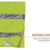 imageErgodyne GloWear 8925 ANSI High Visibility Lime Reflective Thermal Safety Pants XLargeLime
