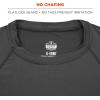 imageErgodyne NFerno 6436 Mens Lightweight Base Layer Shirt Performance Fit Breathable Material Long Sleeve Black 3XLargeBlack