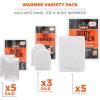 imageErgodyne NFerno 6994 Adhesive Body Toe Hand Warmers Variety Pack Disposable Up to 12 Hours of Warming Includes 3 pairs of toe 5 body 5 pairs of hand warming pouches