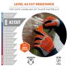imageErgodyne ProFlex 7521 Thermal Impact Resistant Work Gloves Waterproof Nitrile Coated Palms ANSI A2 Cut Resistance TPR Impact Protection PaddingXLarge