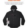 imageErgodyne Standard Duck Canvas Winter Work Jacket Sherpa Fleece Lined Black Extra LargeLarge