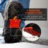 imageErgodyne TREX 6316 MidSole Ice Cleats Traction for Flat Soles Easily Rotates for Indoors Driving Climbing