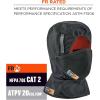 imageFR Winter Hard Hat Liner with Mouthpiece Fire Resistant Ergodyne NFerno 6876Black2Layer FR Liner with 2Layer FR Mouthpiece