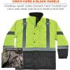 imageHigh Visibility Reflective Winter Safety Jacket Insulated Parka ANSI Compliant Ergodyne GloWear 8384 Orange LargeLime