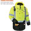 imageHigh Visibility Reflective Winter Safety Jacket Insulated Parka ANSI Compliant Ergodyne GloWear 8384 Orange LargeLime