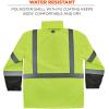 imageHigh Visibility Reflective Winter Safety Jacket Insulated Parka ANSI Compliant Ergodyne GloWear 8384 Orange LargeLime