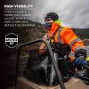 imageHigh Visibility Reflective Winter Safety Jacket Insulated Parka ANSI Compliant Ergodyne GloWear 8384 Orange LargeOrange