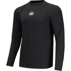 imageErgodyne NFerno 6436 Mens Lightweight Base Layer Shirt Performance Fit Breathable Material Long Sleeve Black 3XLargeBlack
